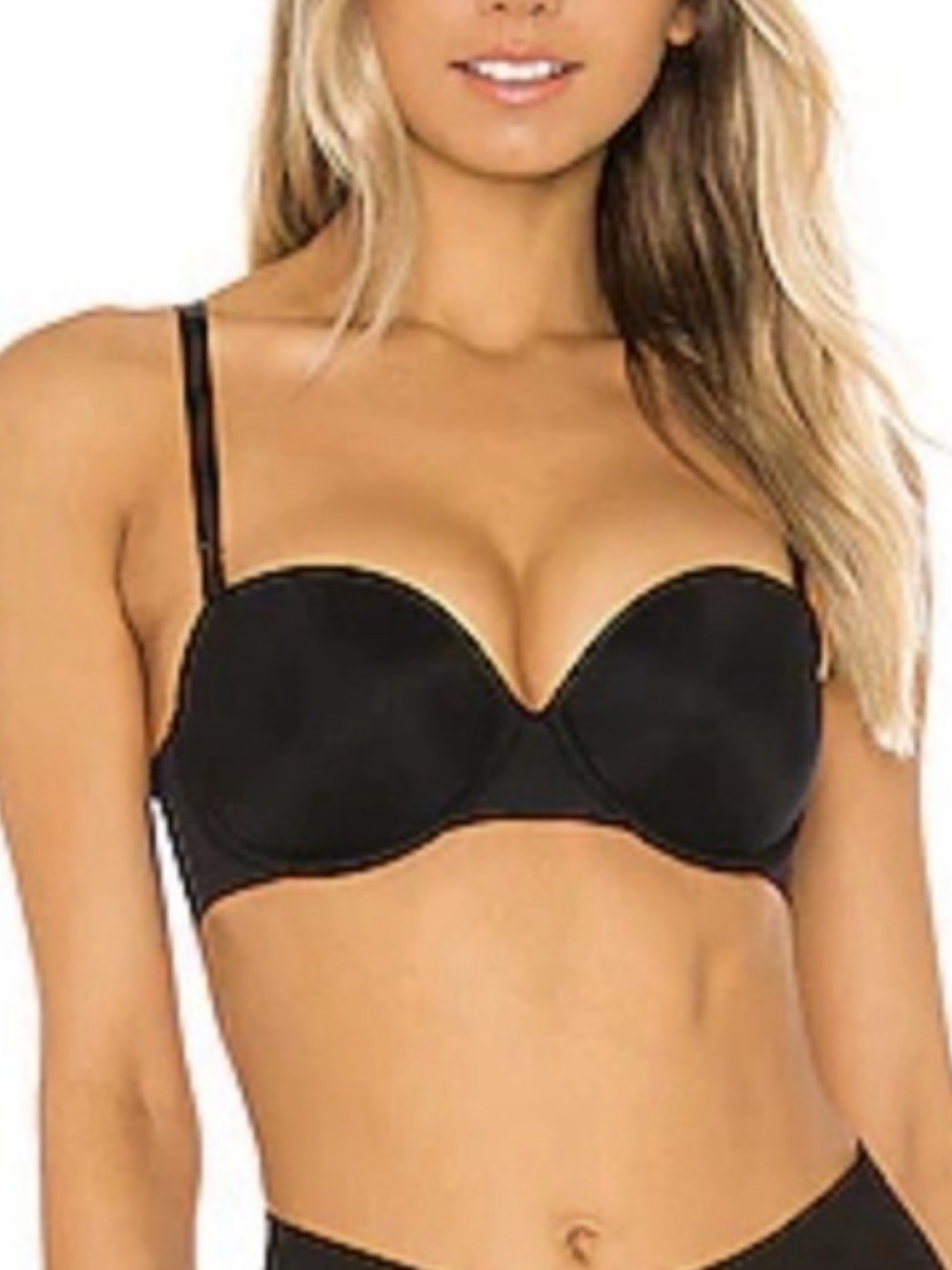 Spanx Women's Up For Anything Strapless Bra, Very Black, 32C